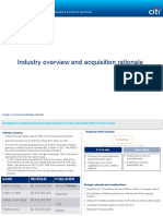 Industry Overview and Acquisition Rationale: Institutional Clients Group - General Industrials & Financial Sponsors