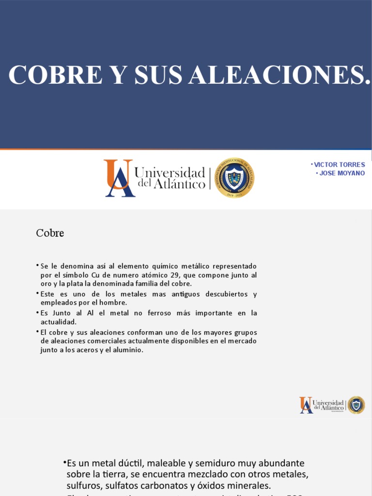Propiedades del Cobre y Sus Aleaciones | PDF | Bronce | Cobre