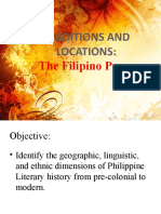 Traditions and Locations:: The Filipino Poem