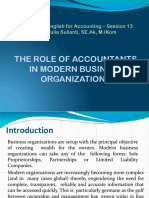 MODULE Session 13 - The Role of Accountants