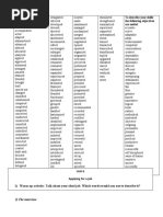 2) Verbs Used To Express Responsibilities and Tasks Performed: To Describe Your Skills The Following Adjectives Are Useful