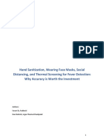 DD White Paper For Hand Sanitization, Face Masks, Social Distancing and Thermal Screening