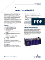 Controlwave Process Automation Controller (Pac) : Cwpac Product Data Sheet