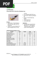 AC5920 Series: 1550 NM MQW-DFB 2.5Gbps Direct Modulation Laser