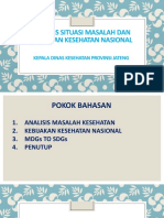 Analisis Situasi Masalah Kesehatan Nasional - Kebijakan Kesehatan Nasional