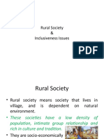 Rural Society & Social Inclusion