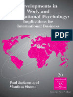Developments in Work and Organizational Psychology, Volume 20 - Implications For International Business (International Business and Management) (International Business and Management) PDF