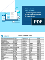 Proveedores de Internet Por Provincia CABASE