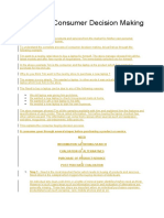 Stages in Consumer Decision Making Process