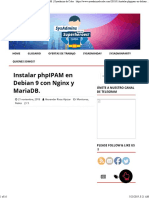 Instalar phpIPAM en Debian 9 Con Nginx y MariaDB. - Sysadmins de Cuba