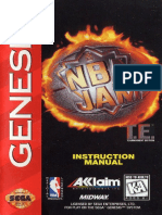 NBA Jam Tournament Edition MD US Manual