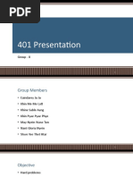 401 Presentation: Group - II