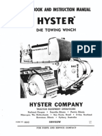Hyster - D4E Winch Parts Manual