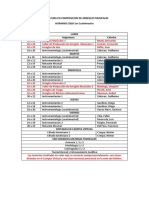 Tecnicatura en Composicion de Arreglos Musicales HORARIOS 2020 1er Cuatrimestre