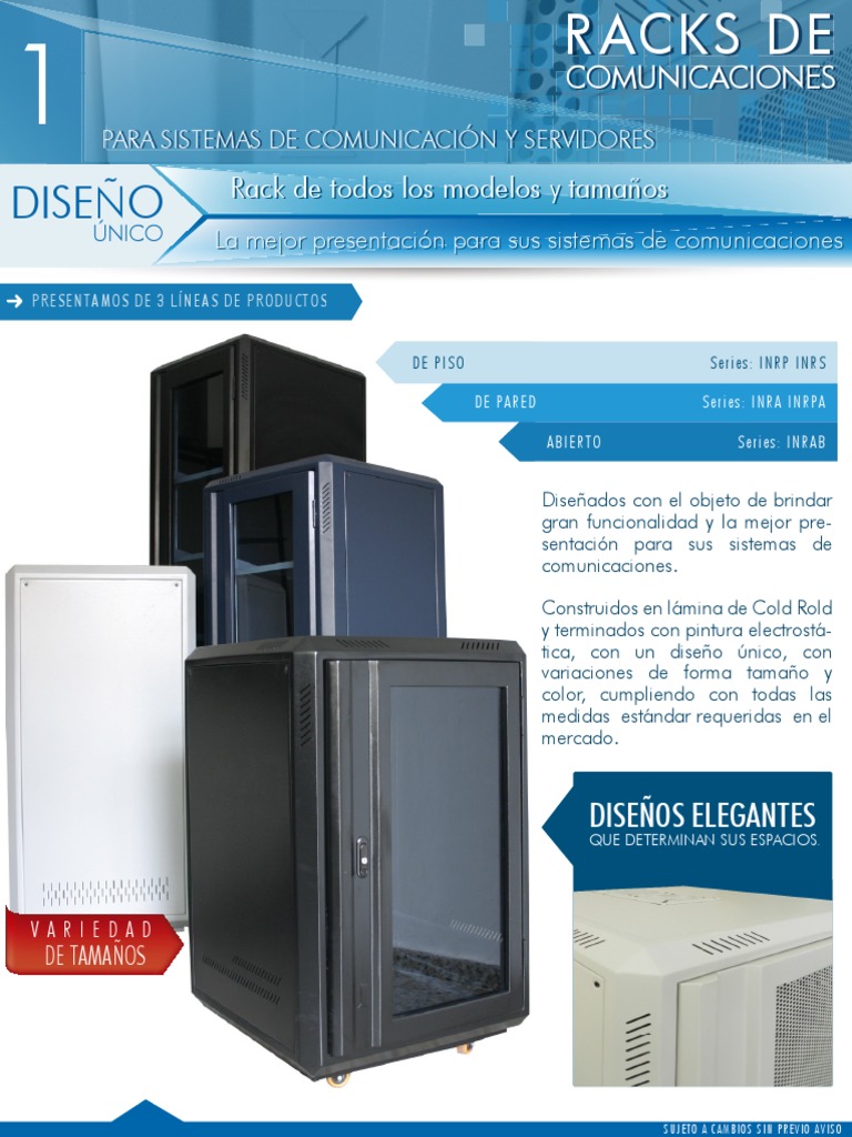 1-Racks de Comunicaciones | PDF | Bienes manufacturados | Science