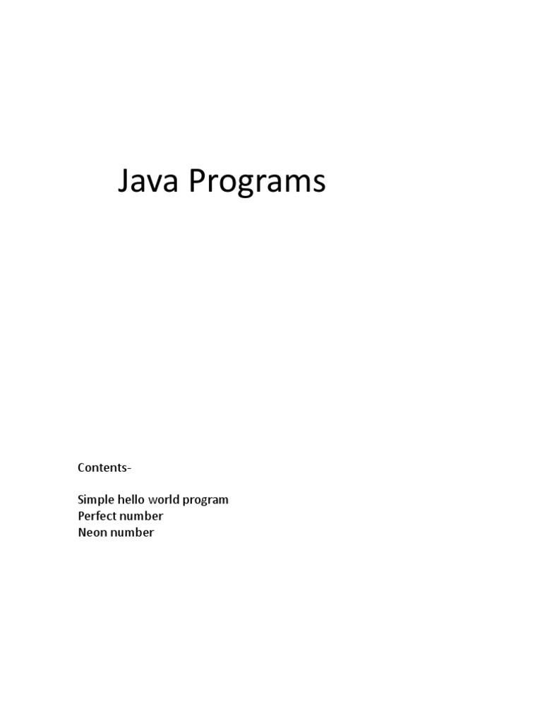 Java Program | PDF