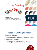 Job Order Costing: Presented by