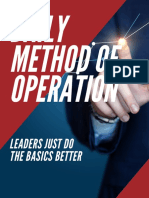 Daily Method of Operation: Leaders Just Do The Basics Better