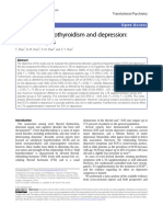 Subclinical Hypothyroidism and Depression - Zhao 2018