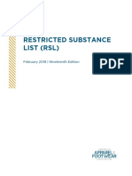 Restricted Substance List (RSL) : February 2018 - Nineteenth Edition