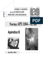 Teoría API 1104 - IAS - Cont. Doc. (II-Apéndice B) - Año 2012