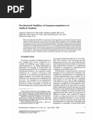 Psychosocial Modifiers of Immunocompetence in Medical Students