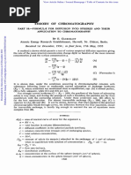 Theory of Chromatography: E. Glueckauf Atomic Energy Research Establishment, Harwell, Nr. Didcot, Berks