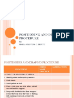 Positioning and Draping Procedure: By: Maria Cristina C. Benito