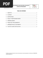 GCP-PR-01 Procedimiento Seleccion, Evaluacion y Control Proveedor