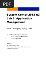 System Center 2012 R2 Lab 5: Application Management: Hands-On Lab - Step-by-Step Guide