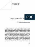 Hayek Justice and The Market