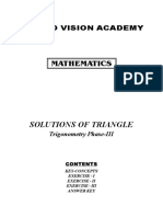 Class XI Momentum + Height (Solutions of Triangle Sheet) 28.12.2017 Uttam Sir PDF