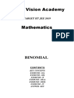 Binomial Theorem Sheet PDF
