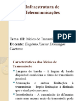 Infraestrutura de Telecomunicações: Meios de Transmissão