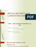 Social Security and Labour Welfare