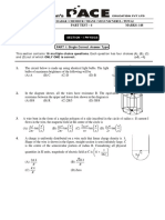 IIT-JEE Physics Part Test Solutions