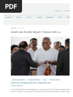 South Asia Weekly Report - Volume XIII 22 - ORF