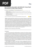 Sensors: Face Detection Ensemble With Methods Using Depth Information To Filter False Positives