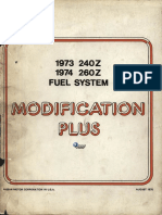 1973 240z 1974 260z Fuel System Modifications