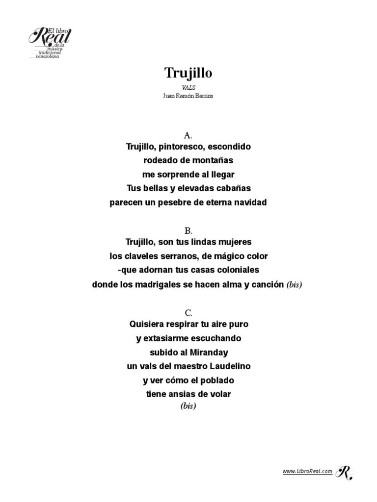 Trujillo - Letra | PDF