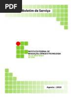 Boletim de Serviço - Reitoria AGOSTO
