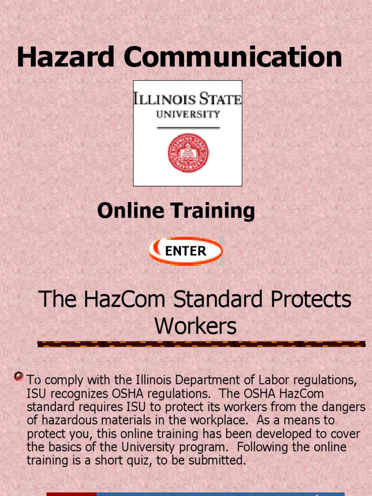 17 Hazcom Standards Training | PDF | Personal Protective Equipment ...