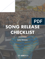 Song Release Checklist (Label Release)