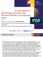 Key Elements For The Future Of: Technology Sourcing in The Peruvian Industry: A Prospective Study