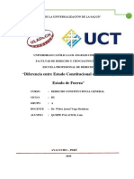 Diferencia Entre Estado Constitucional de Derecho y