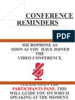 Video Conference Reminders