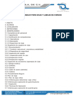 Procedimiento de Trabajo para Izaje de Cargas