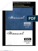 1953 BMW R25/3 Motorcycle Owners Manual