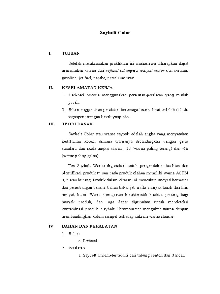 Saybolt Color PDF