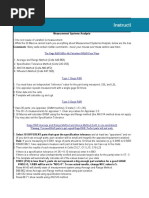 Instructions: Measurement Systems Analysis